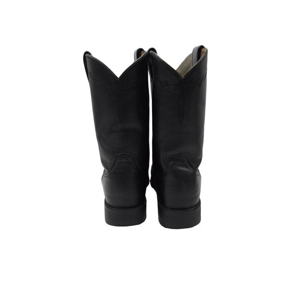 Ariat Men's Black Leather Roper Western Boots Sz 13EE WIDE Gentle Wear - Picture 9 of 10